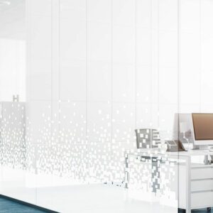 APL Pro - Film décoratif pixels carrés blancs